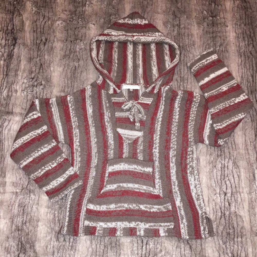 EUC Trina Turk Baja Alpaca Sweater Hoodie L